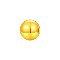 【盛世黃金】999足金金珠黃金手鏈兩世歡蓮蓬轉(zhuǎn)運珠DIY小金珠硬金