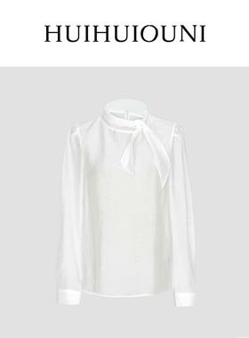 慧慧欧尼 别致夏日氛围 Designer新款高级立领绑带防晒小衫