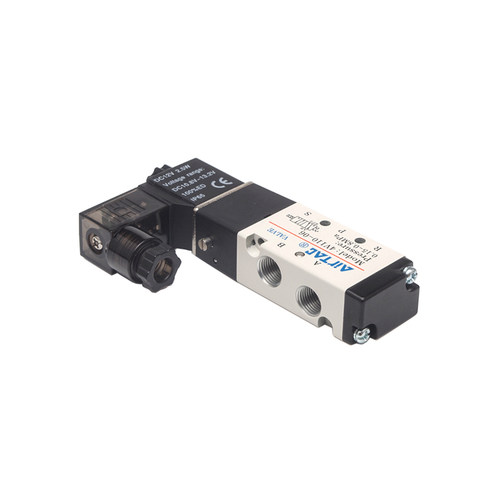 亚德客电磁阀4V210-08 4V210-06 4V21008B/A二位五通单线圈控制i.