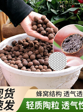 陶粒土养花专用多肉花用铺面花盆花卉种花陶粒5L