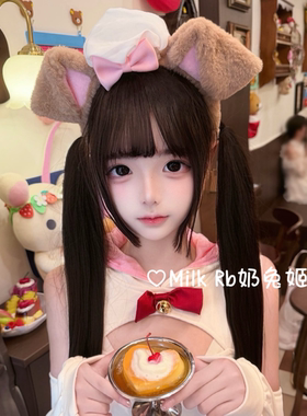 奶兔姬*厨师小狗/ 原创洛丽塔犬耳发箍游乐园厨师头箍日系doll感