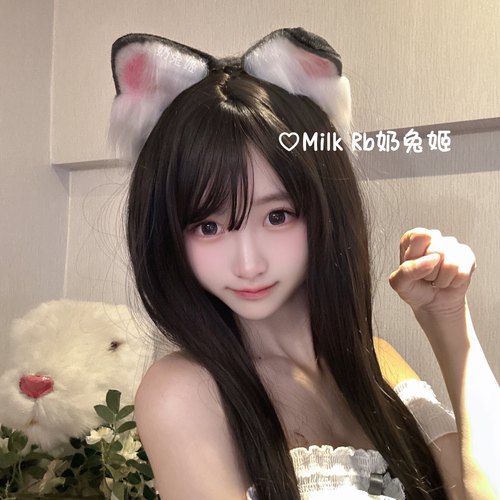 奶兔姬*小哈心事/ 手作兽耳Lolita头饰毛绒原创cos可爱狗耳发箍