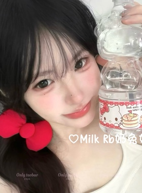 奶兔姬*少女心结/ 可爱红色蝴蝶结发夹少女KT软萌BB夹侧边夹发饰