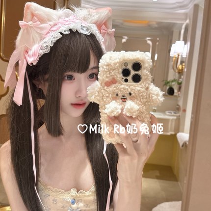 奶兔姬*软软喵/ 甜美手作猫耳发夹cosplay漫展Lolita发带女仆发带