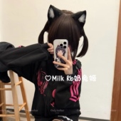 猫 奶兔姬 做你 黑白猫耳发饰发箍软妹漫展手作cos可爱女仆