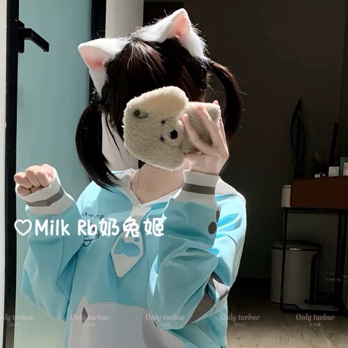 奶兔姬*小甜喵/ 可爱猫耳发箍手作cos二次元漫展直播Lolita发饰