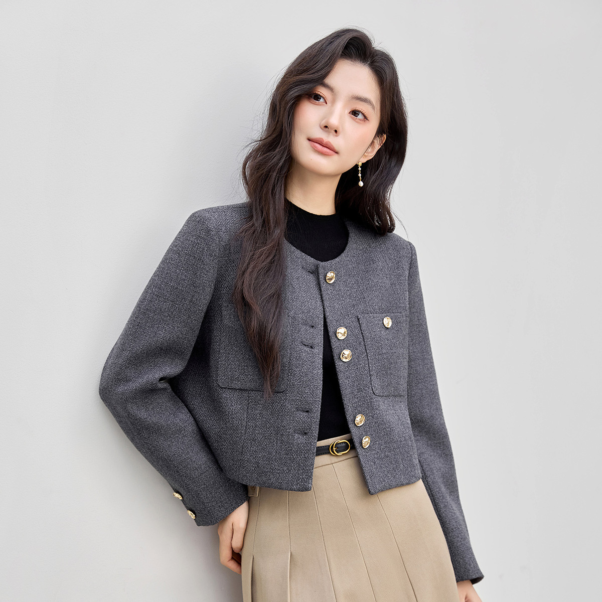 茵曼2025秋季新款法式小香