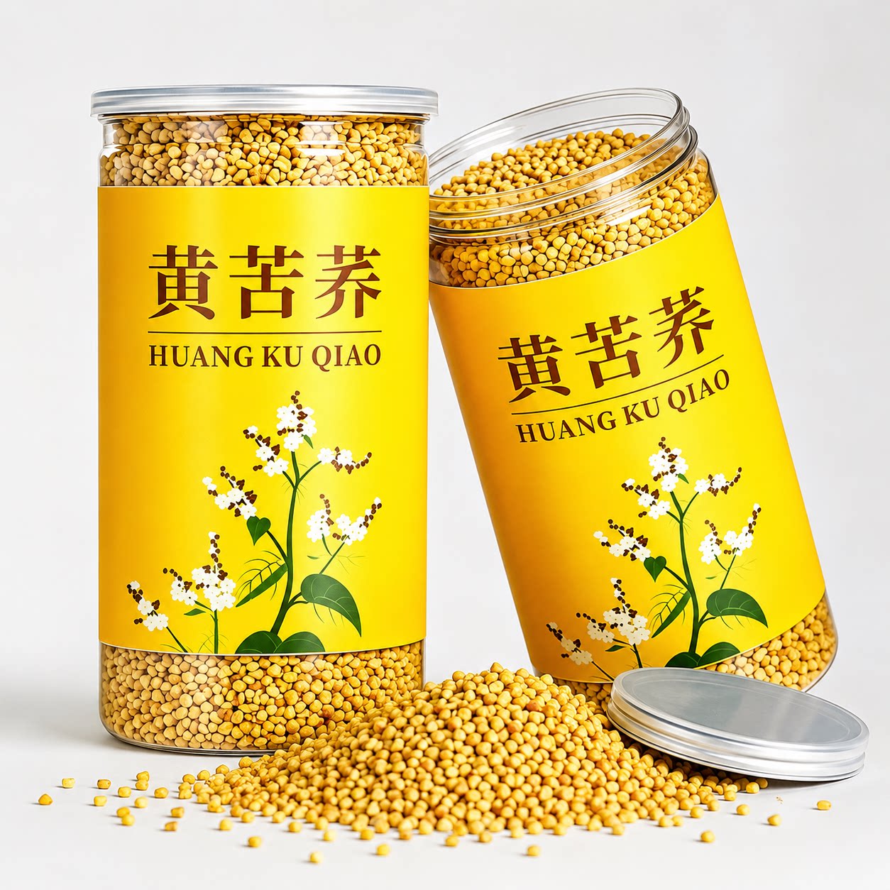 黄苦荞茶官方旗舰店四川大凉山正宗黑苦荞泡水喝饭店专用黄色特级