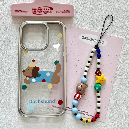 三星s24ultra手机壳波点腊肠狗