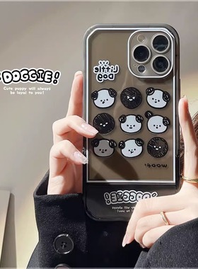 可爱卡通小动物适用三星note20ultra手机壳s10+/s21fe隐形支架a32硅胶a72全包a50防摔a52s新款a54男女苹果15