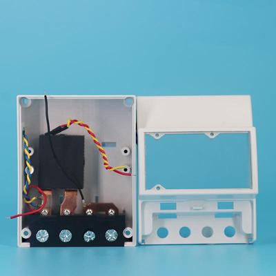 仪器仪表导轨电表壳体4P可放继电器单相控制器塑料开关盒外壳配件