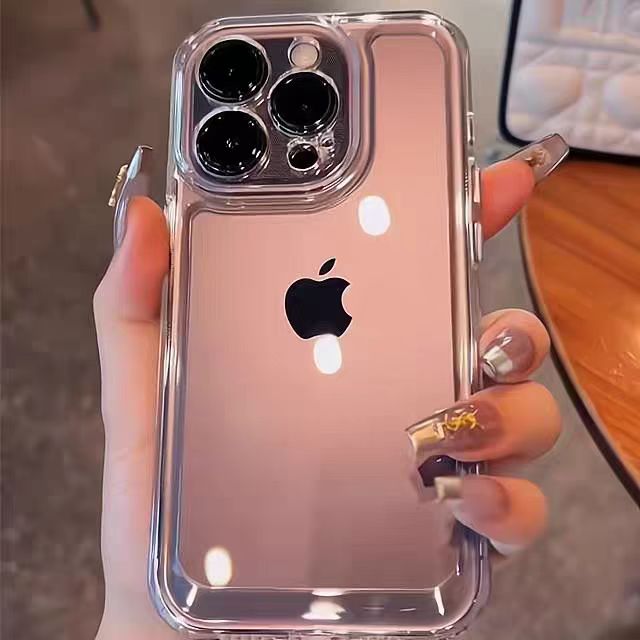 珏婧适用15苹果16pro手机壳14新款iphone13透明简约12高级感11硅胶promax防摔xs男女xr加厚7保护8plus全包16e