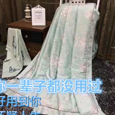 【高档】天丝夏凉被桑蚕丝被全棉空调被莱赛尔冰丝夏被凉感可水洗