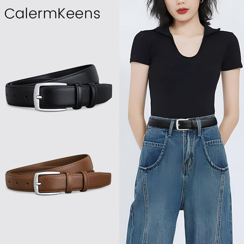 Calermkeens休闲皮带女腰带