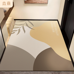 入户地垫2025新款 门口地毯高级皮革进门脚垫门垫耐脏免洗可擦高端