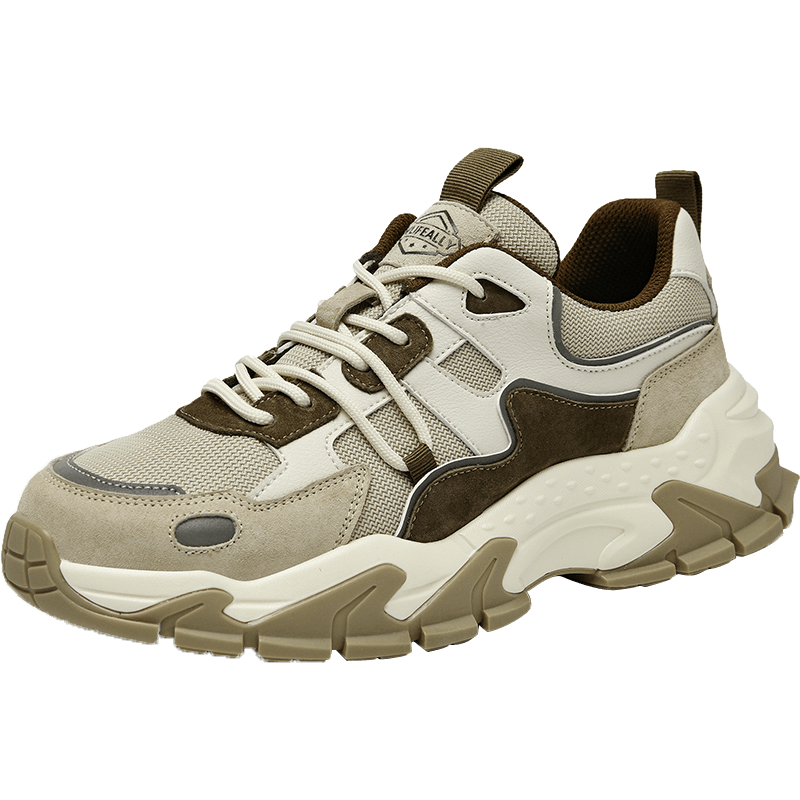 海澜之家男鞋春夏透气防臭男士运动鞋潮牌网面老爹鞋子男百搭潮鞋