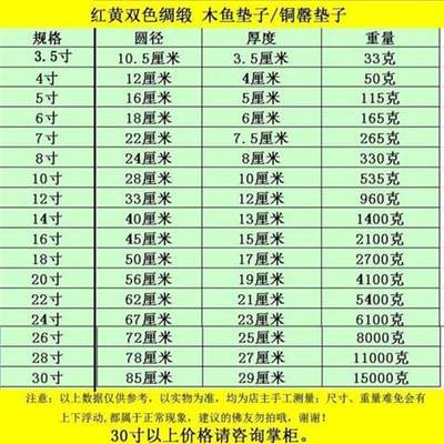 销35寸4寸5寸6寸7寸木鱼垫铜罄垫子棒锤18寸木鱼锤铜磬配件厂