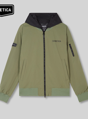 DUVETICA 春夏男士户外防风弹力抽绳连帽软壳夹克VUWJ11041