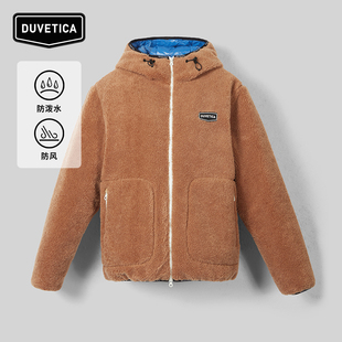 抓绒连帽鹅绒服羽绒服 户外舒适拼接式 VUDJ80335 男士 DUVETICA