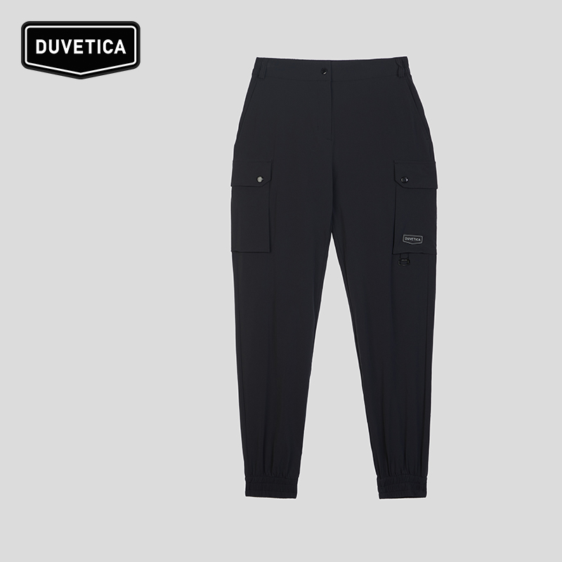 DUVETICA 春夏女士户外多口袋柔软舒适慢跑长裤VDPT10843休闲运动
