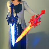 新款 儿童宝剑玩具奥特武器曼电动炫酷发光伸缩剑七彩声光男孩礼物