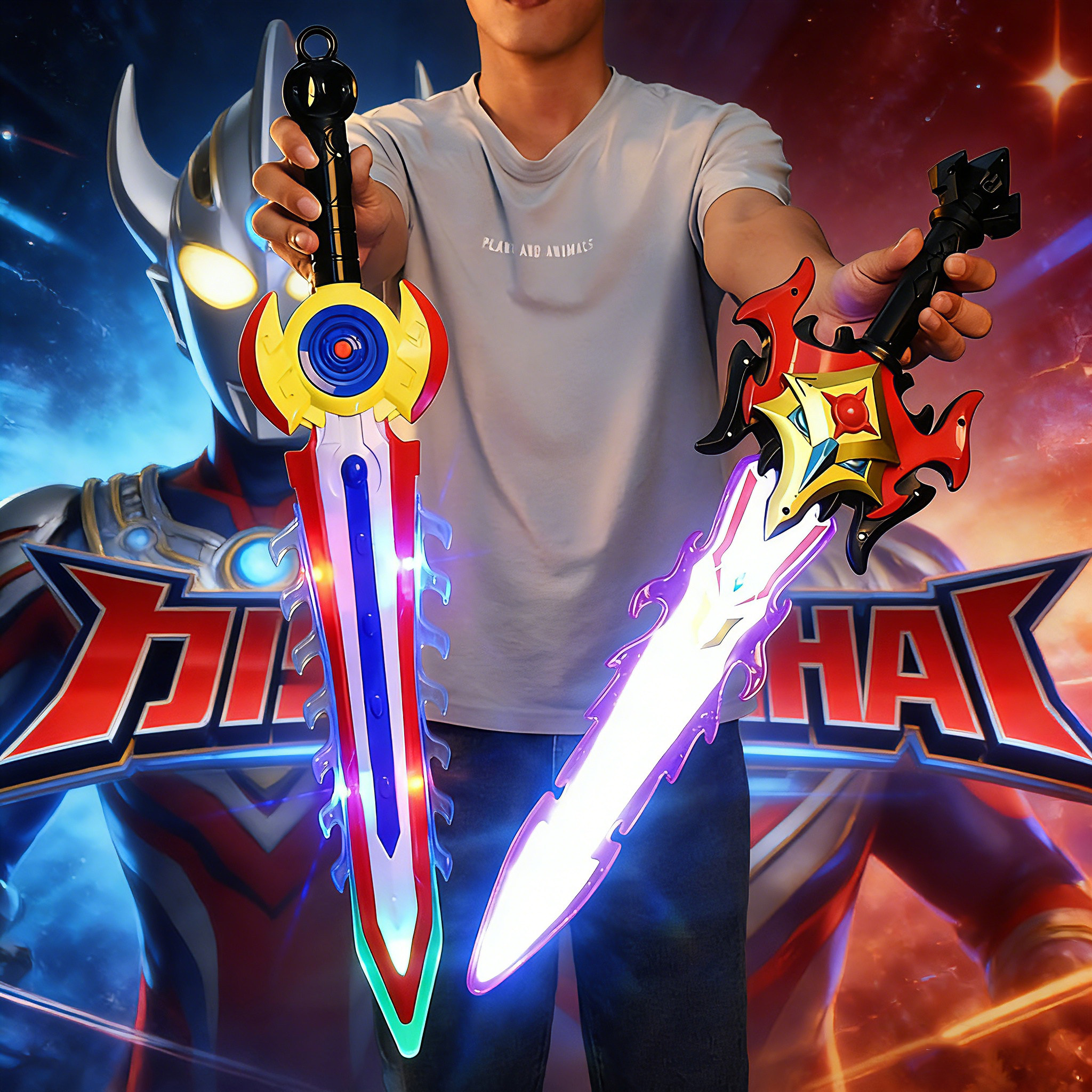 大号奥特曼赛罗之剑儿童宝剑发光武器电动七彩声光玩具男孩子礼物