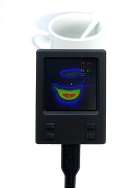 WIFIr热成像仪便携手持热像仪温度测量1.54寸彩屏无内置电池