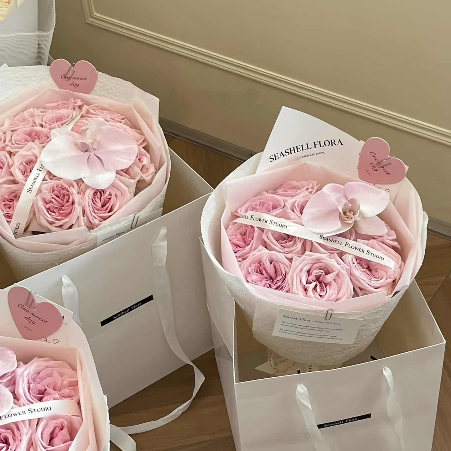 粉玫瑰情人节礼物香皂花花束表白送女友玫瑰花拍照道具生日礼物