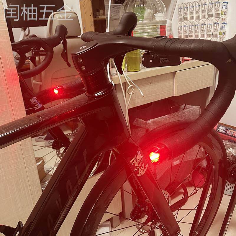 CATEYE猫眼自行车灯把堵把塞灯公路LED警示灯骑行装备单车配件