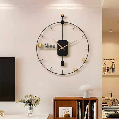 免打孔简约现代客厅餐厅钟表