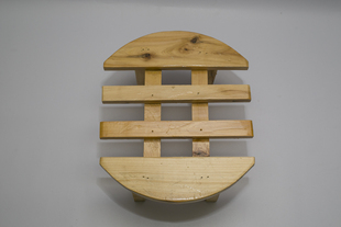 泡脚木桶内脚踏 熏蒸垫脚  藏奥堂桶内凳子 家用 实木 木桶配件