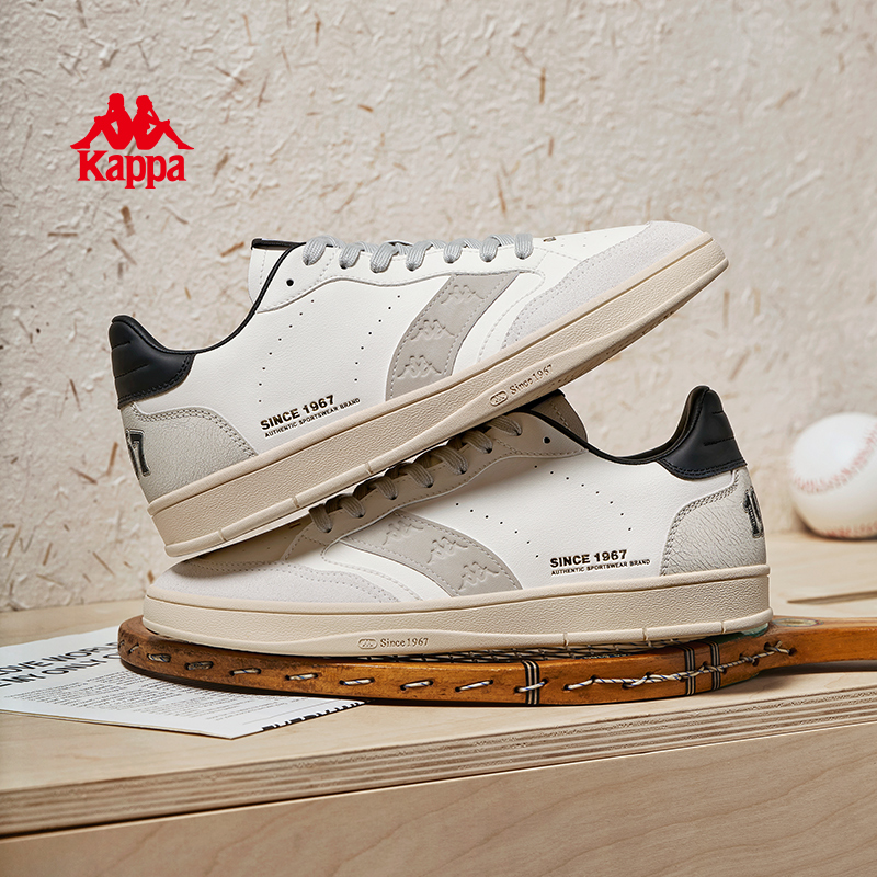 Kappa复古板鞋男夏季小白鞋子