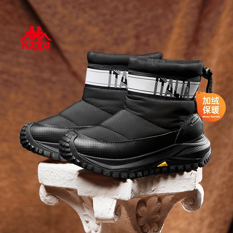 Kappa加绒雪地靴2025冬季新款