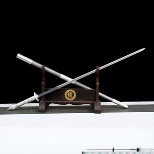 龙泉一体霸王唐横刀宝剑拐杖鞭刀剑摆件适合户外收藏冷兵器未开刃