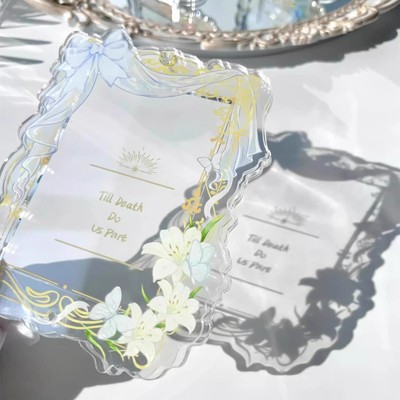 绝美亚克力卡框谷美展示架展示框