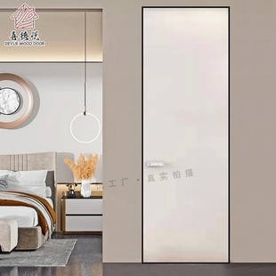 卧室客厅背景墙一体隐形门暗门窄框门卧室门无框门极简门厂家