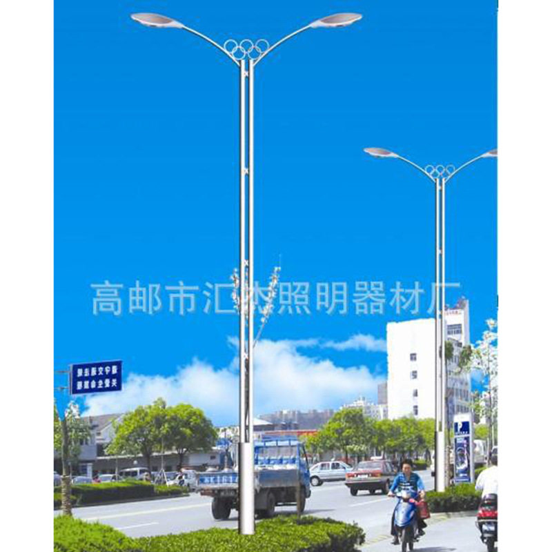 江苏各款双臂道路灯单双臂高杆路灯扬州LED道路双臂灯厂家