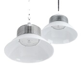 亚标鳍片led工矿灯厂房吊灯工厂车间工业照明灯150w200W仓库灯