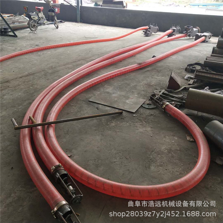 燕麦自吸式软管吸粮机 小型4寸6米河沙小石头远距离软管运输机