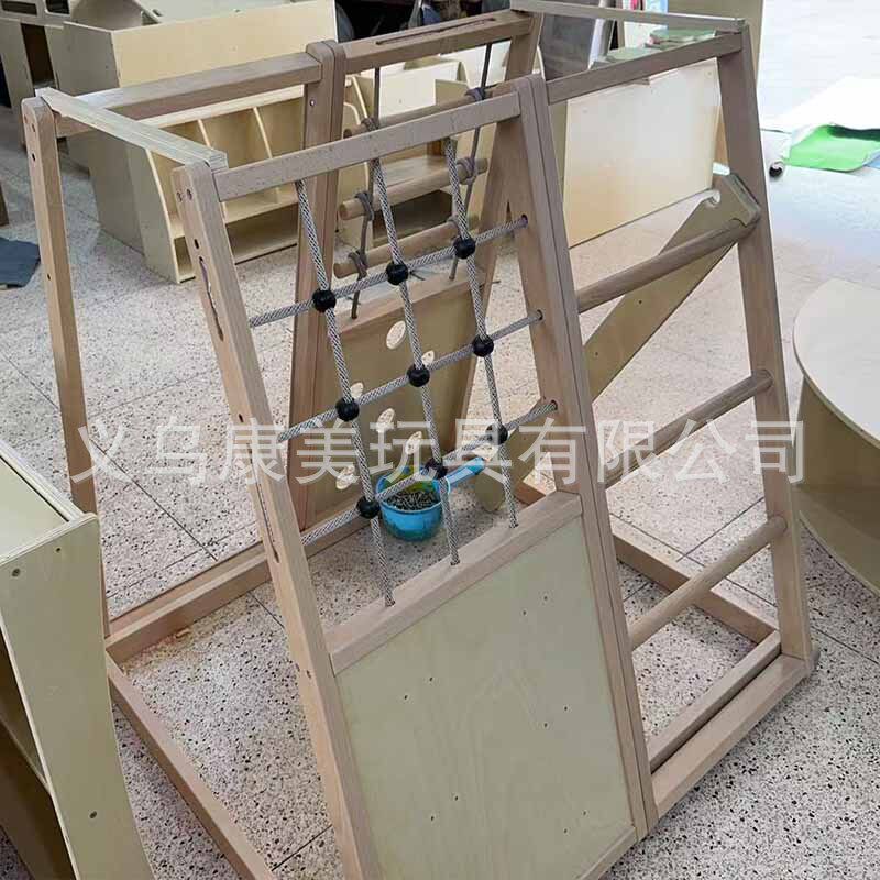 攀爬架儿童室内榉木宝宝婴幼儿童家用乐园爬网体能感统训练攀登架