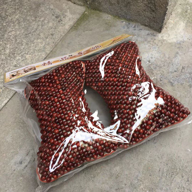 非洲小叶紫檀实木珠子车枕车用颈枕专用靠枕护腰汽车枕头腰靠套装
