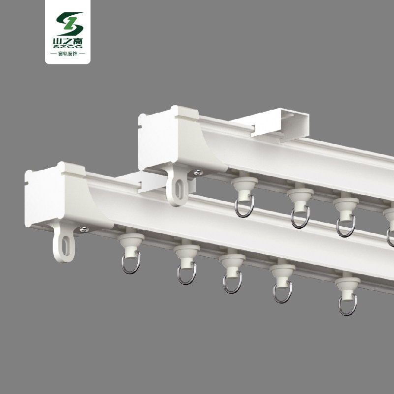 德裕山之高铝合金静音轨道滑轨顶装侧装单轨双轨滑道滑轮导轨加厚