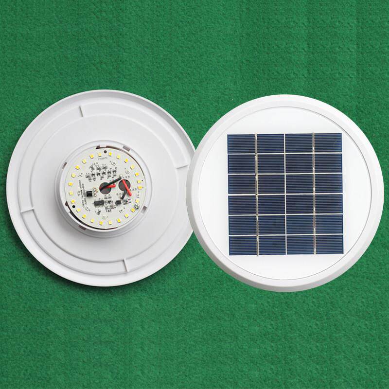 户外庭院灯太阳能柱头灯配件太阳能板灯芯锂电池圆形灯球形灯维修