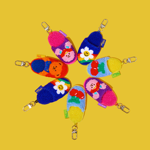 钥匙扣小挂件玩偶男女情侣拖鞋