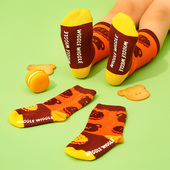 青少年女孩无骨袜短裤 wiggle wiggle袜子棉袜秋冬季 保暖儿童袜子