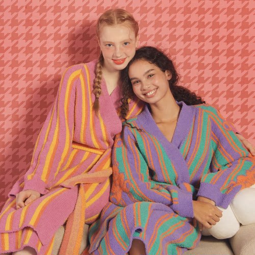 情侣睡袍wigglewiggle浴袍睡衣