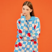 女高级感樱桃新款 wiggle wiggle珊瑚绒睡衣套装 加厚春情侣家居服