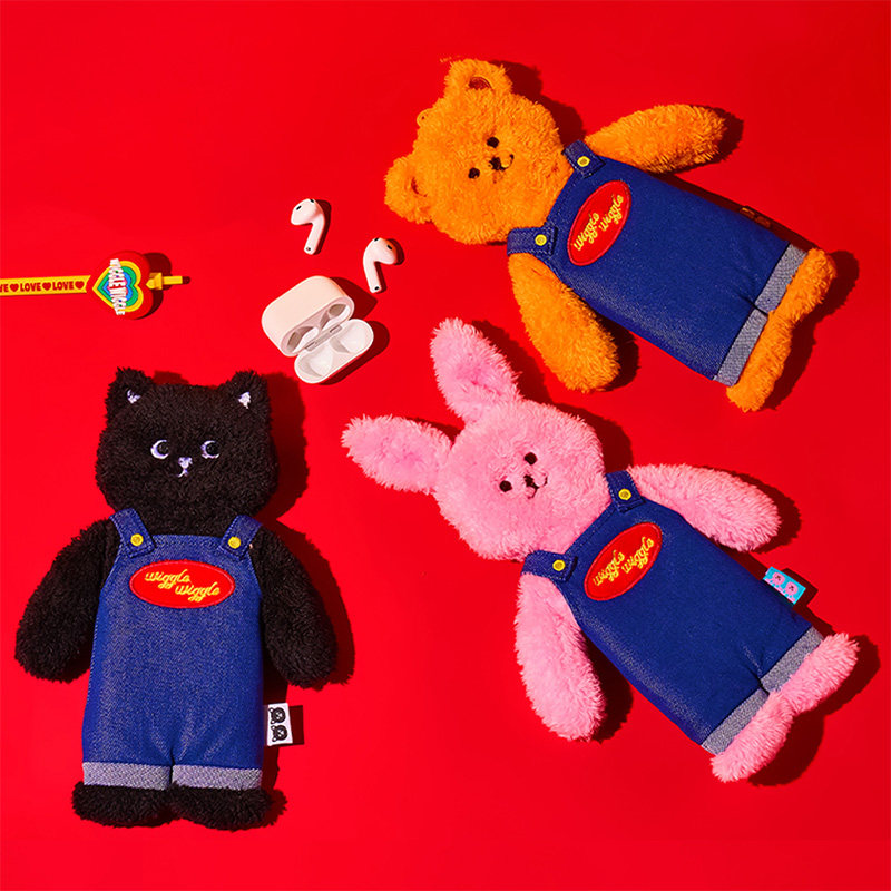 wigglewiggle玩偶笔袋可爱文具袋毛绒高颜值学生大容量文