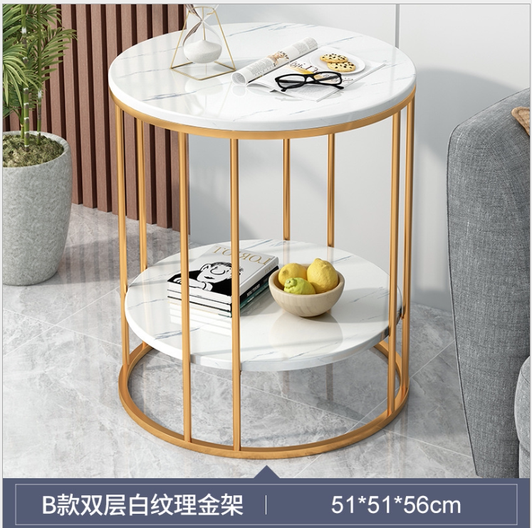 A8L阳台小茶几小桌子家用客厅现代简约床头桌简易轻奢创意小圆桌
