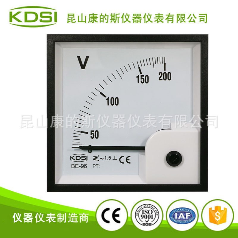 指针式交流电压表BE-96 AC200V 方形电压测量仪器仪表